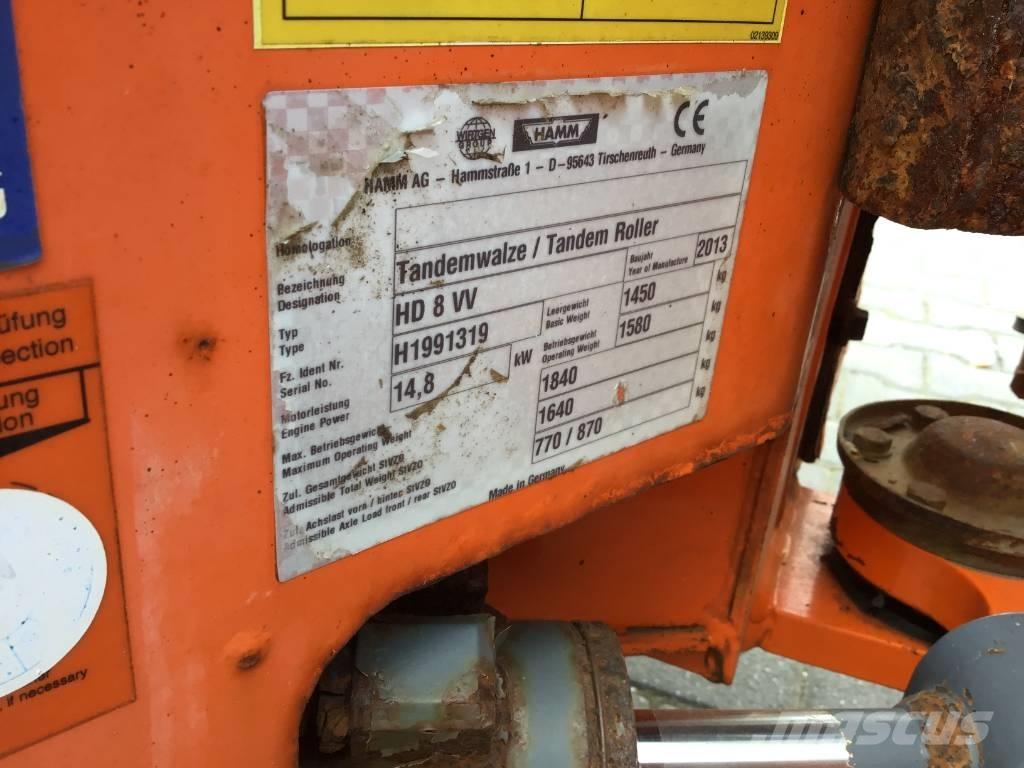 Hamm HD 8 VV Tandemrullid