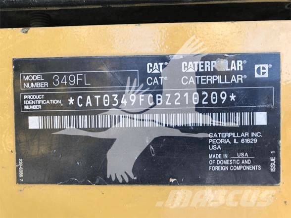 CAT 349FL Roomikekskavaatorid