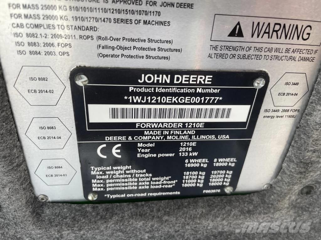 John Deere 1210 E Forwarderid
