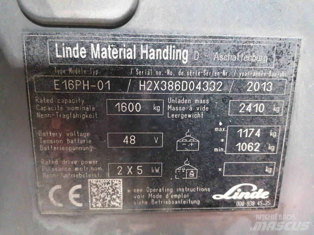 Linde E16PH-01 Elektritõstukid