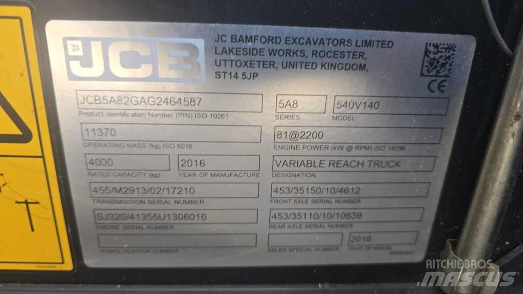 JCB 540-140 Teleskooplaadurid