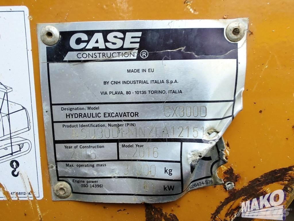 CASE CX 300 D Roomikekskavaatorid