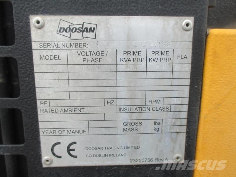 Doosan G 20 Diiselgeneraatorid