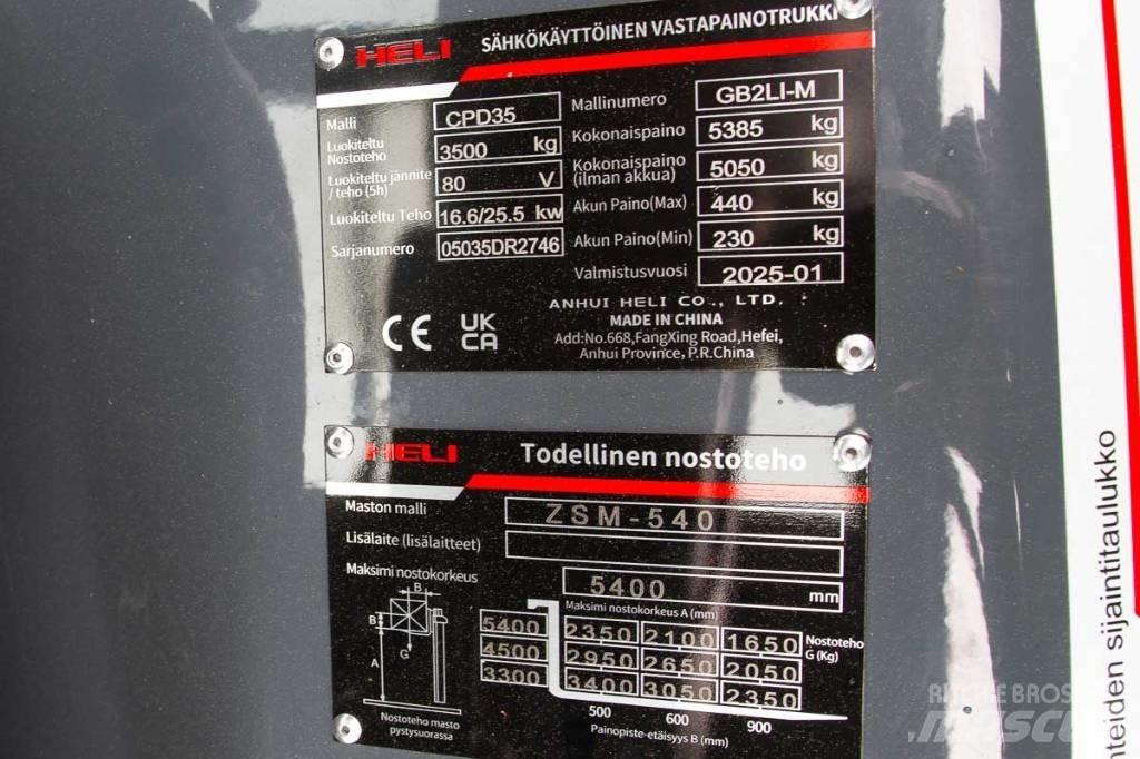 Heli CPD 35 Elektritõstukid