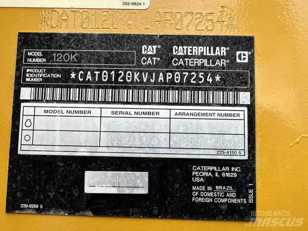 CAT 120K Greiderid