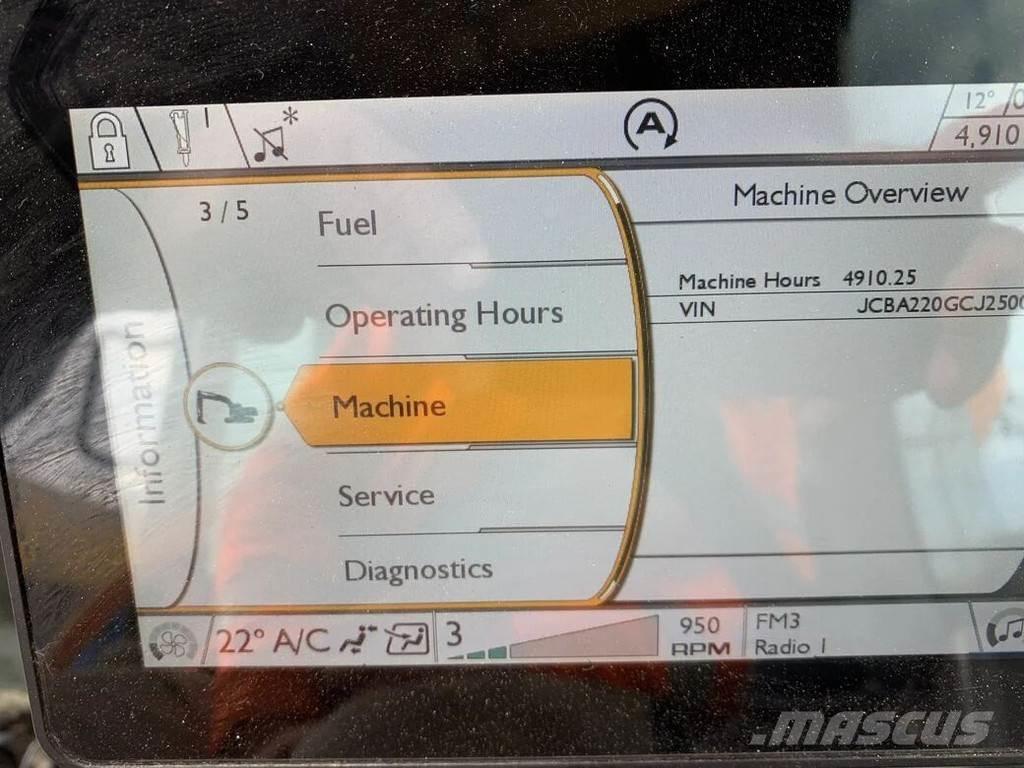 JCB JS220X Roomikekskavaatorid