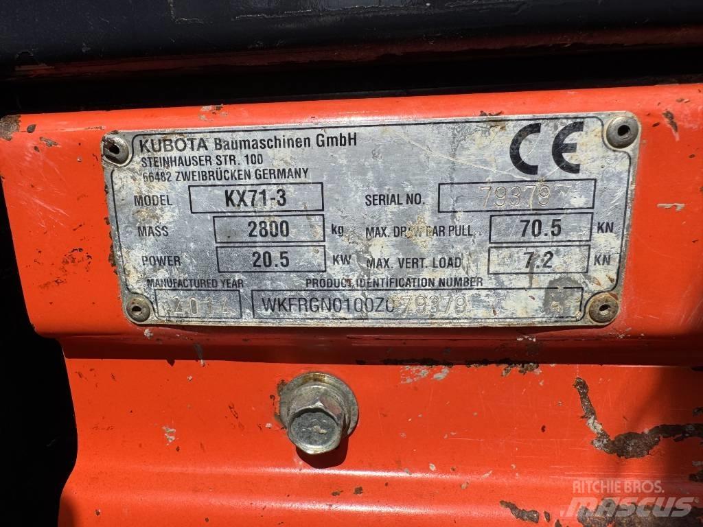 Kubota KX 71-3 Miniekskavaatorid < 7 t