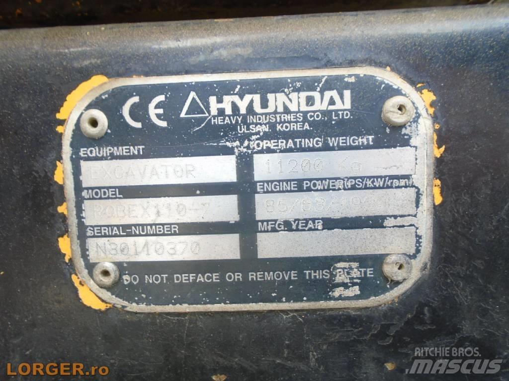 Hyundai Robex 110-7 Roomikekskavaatorid