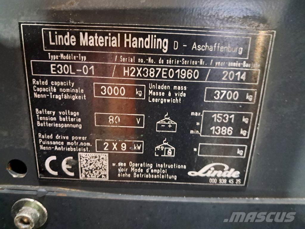 Linde E30L-01 Elektritõstukid