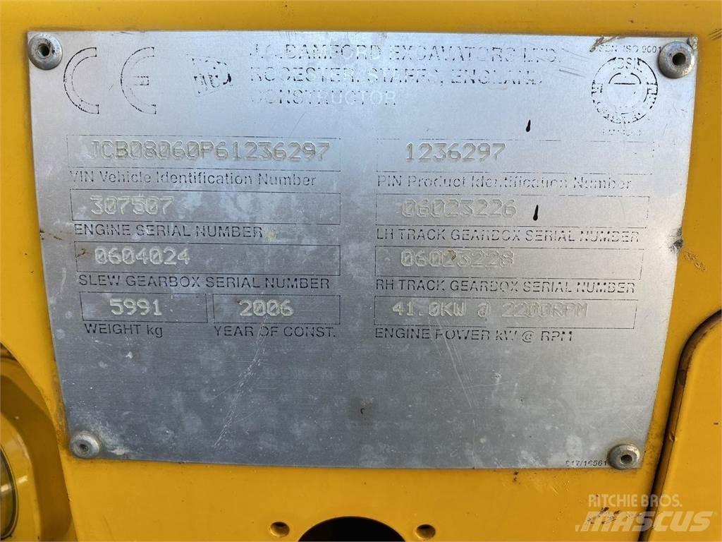 JCB 8060 Ratasekskavaatorid