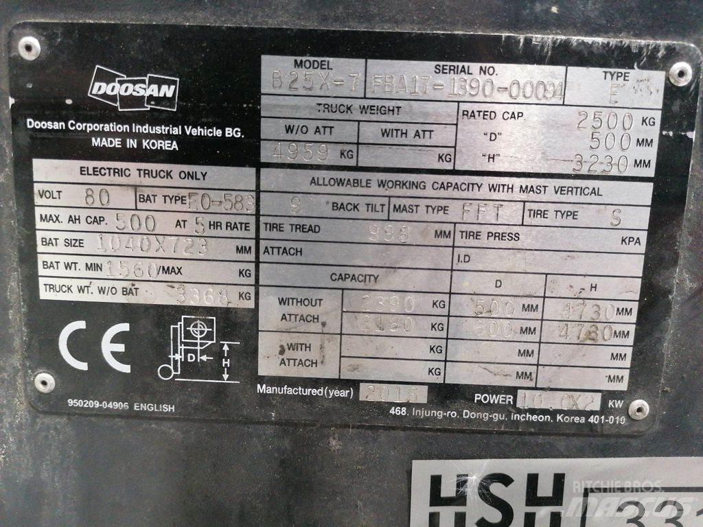 Doosan B25X-7 Elektritõstukid