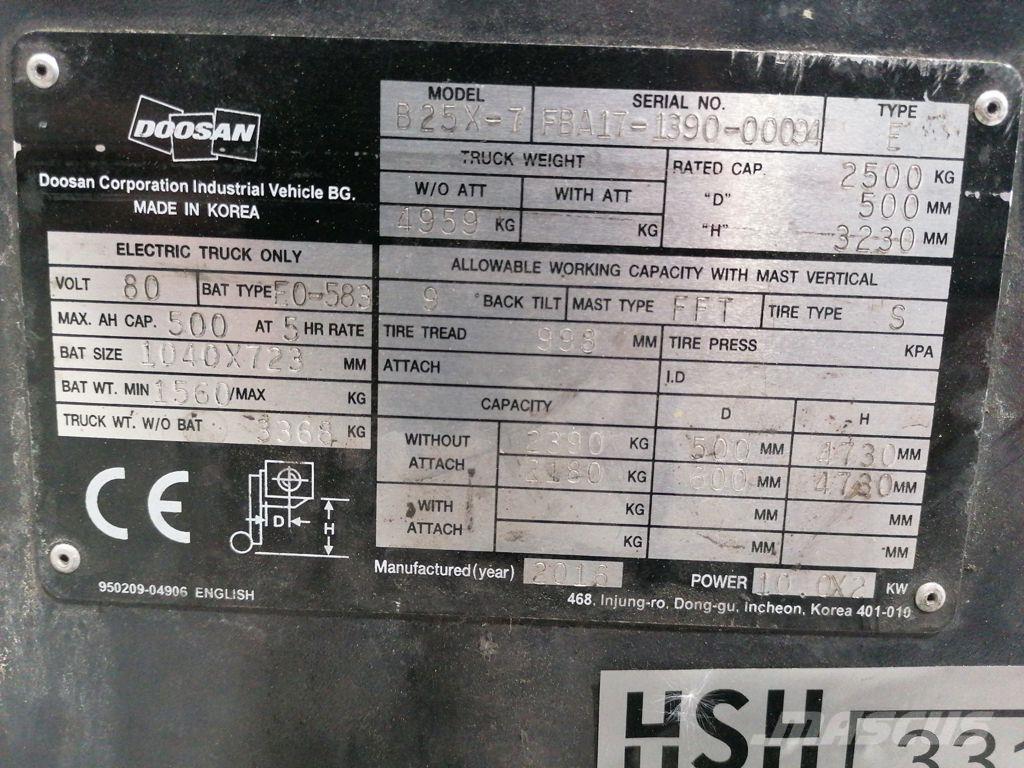 Doosan B25X-7 Elektritõstukid