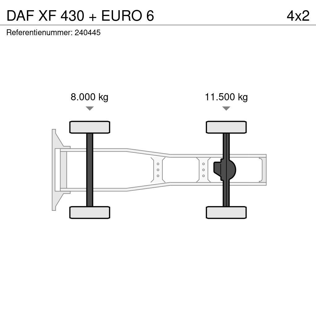 DAF XF 430 + EURO 6 Sadulveokid