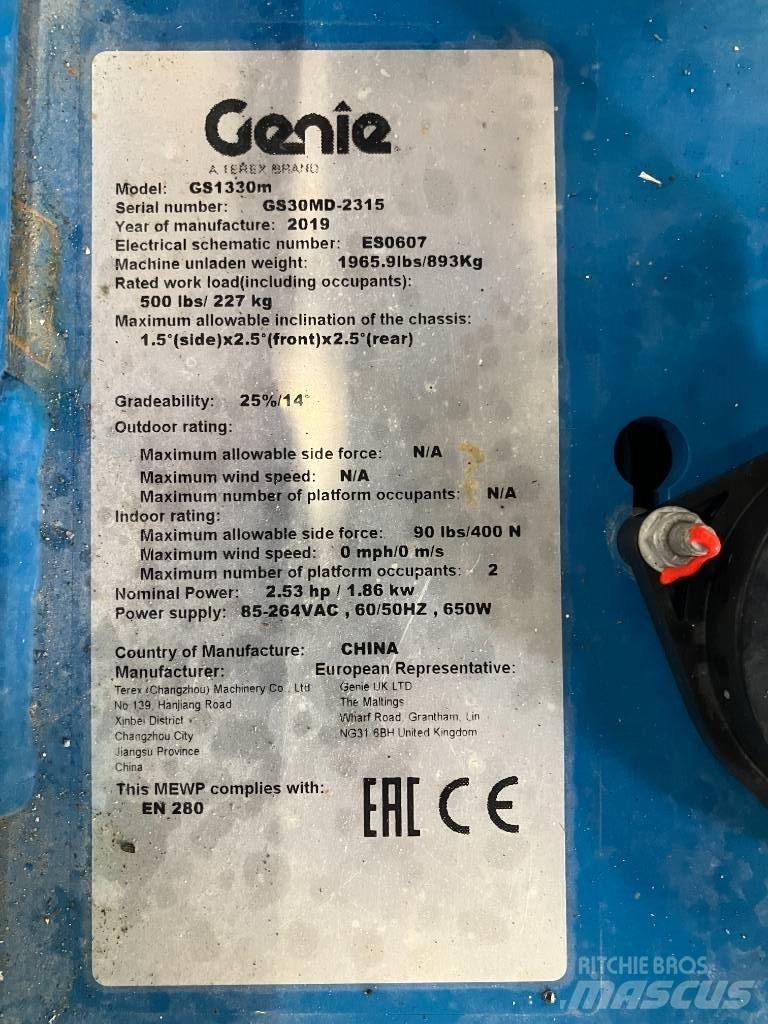 Genie GS 1330 Käärtõstukid