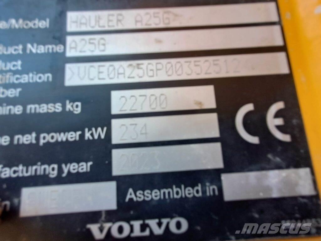 Volvo A25G Liigendraamiga pinnaseveokid