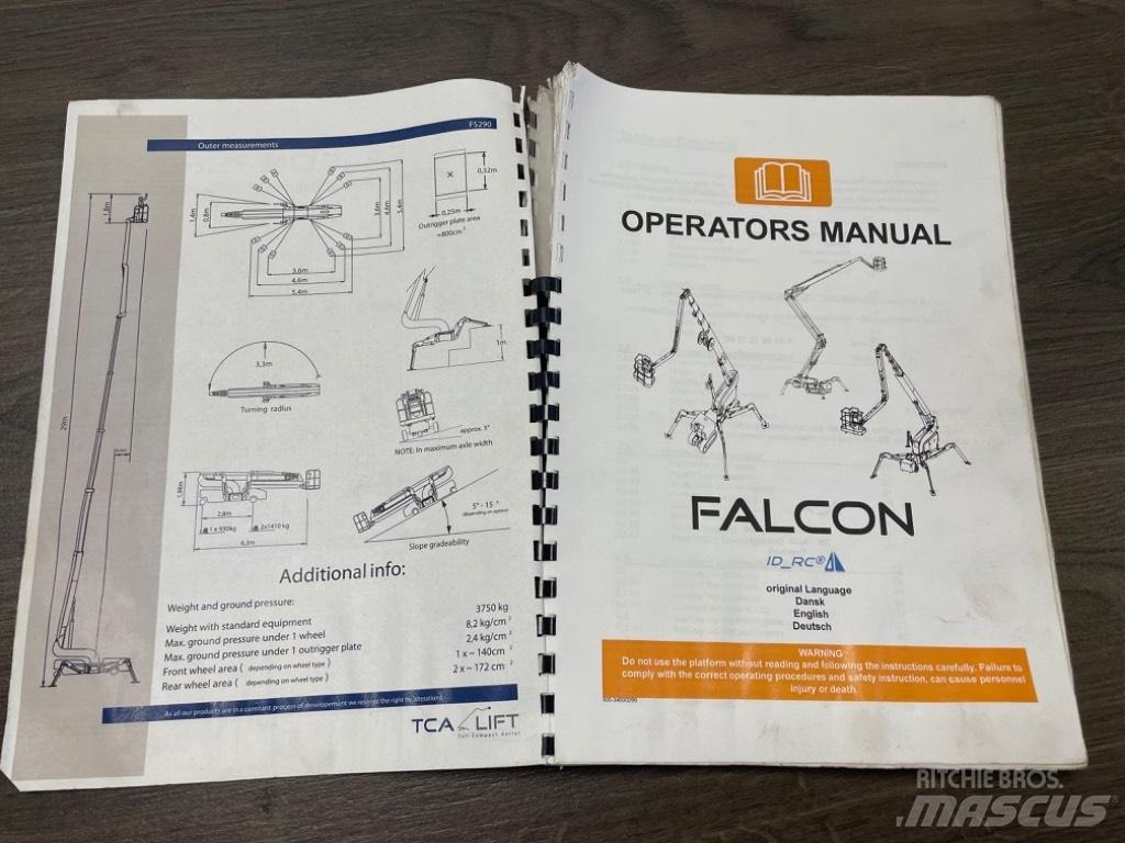 Falcon Spider FS 290 Teleskoop poomtõstukid