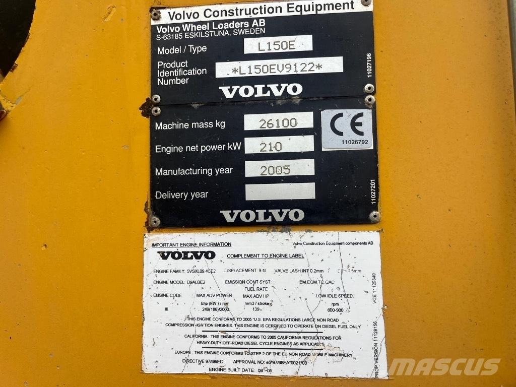 Volvo L 150 E Rataslaadurid