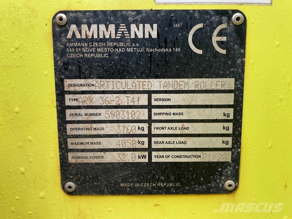 Ammann ARX 36-2 T4f Tandemrullid