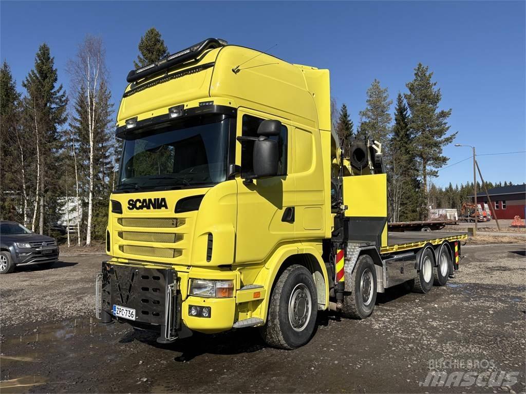 Scania R164G 8*4 Kraanaga veokid