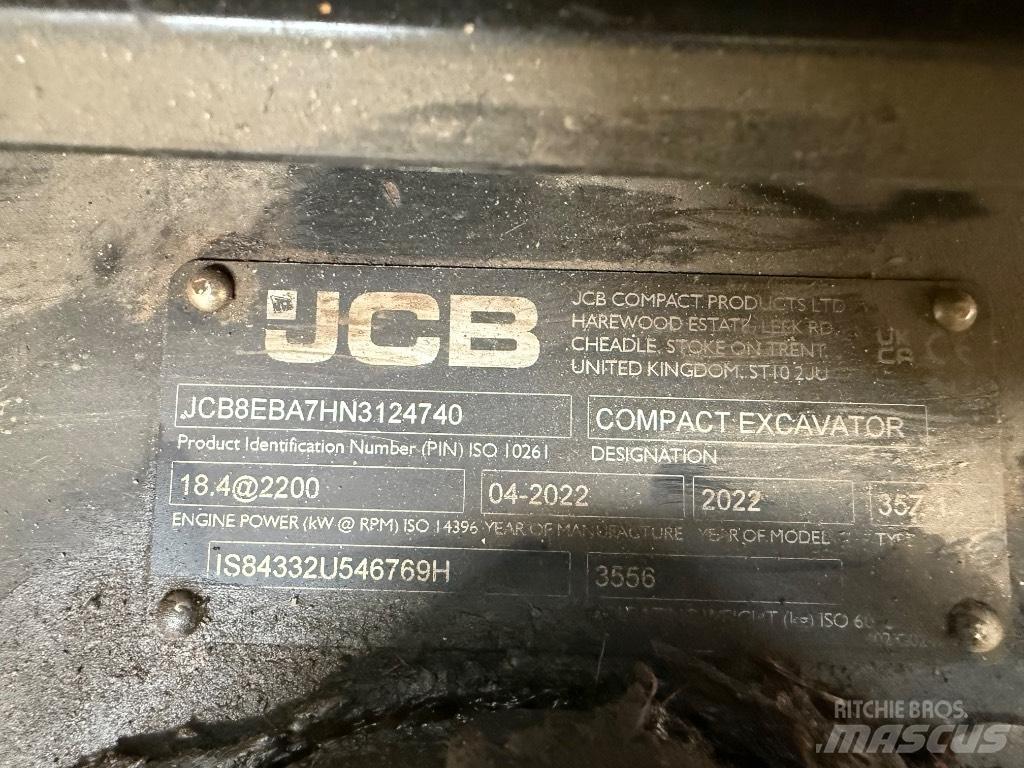 JCB 35Z-1 Miniekskavaatorid < 7 t