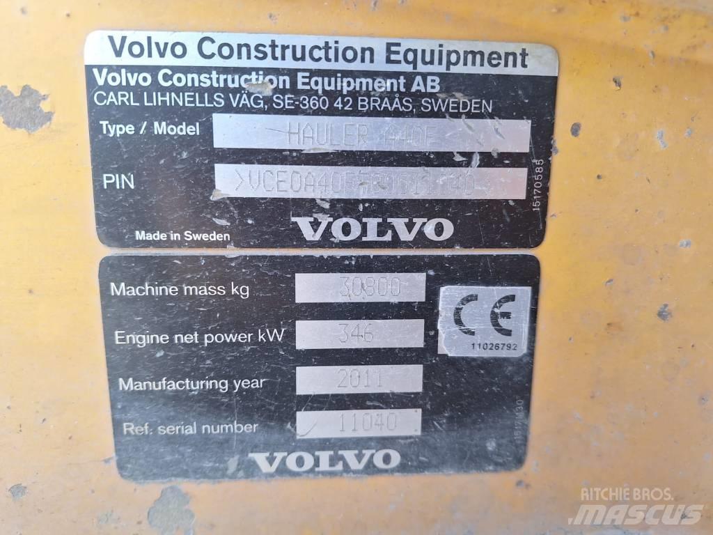 Volvo A40F DUMPPERI Liigendraamiga pinnaseveokid