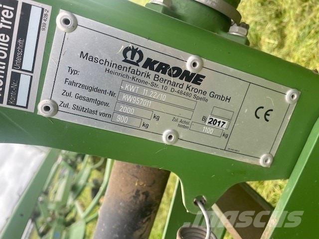 Krone KWT 11.22 Vaalutid ja kaarutid