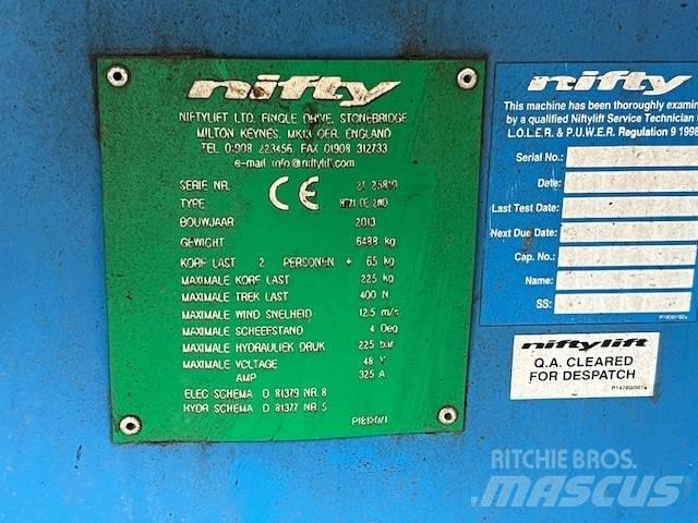 Niftylift HR 21 D E Iseliikuvad poomtõstukid