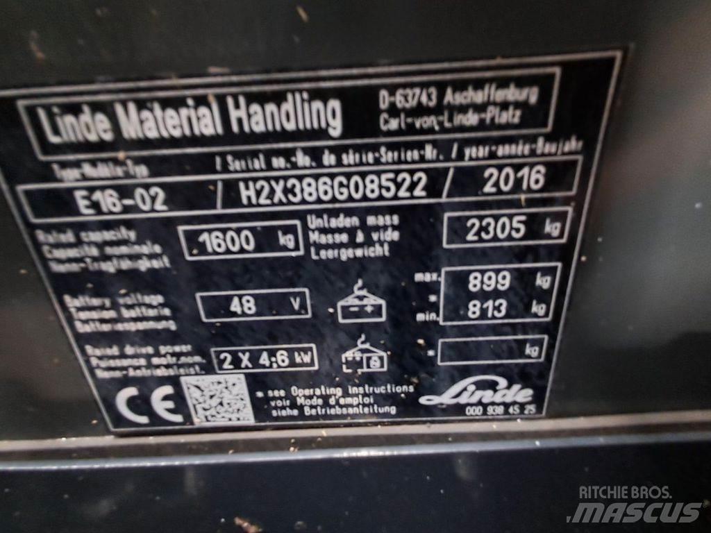 Linde E16-02 Elektritõstukid