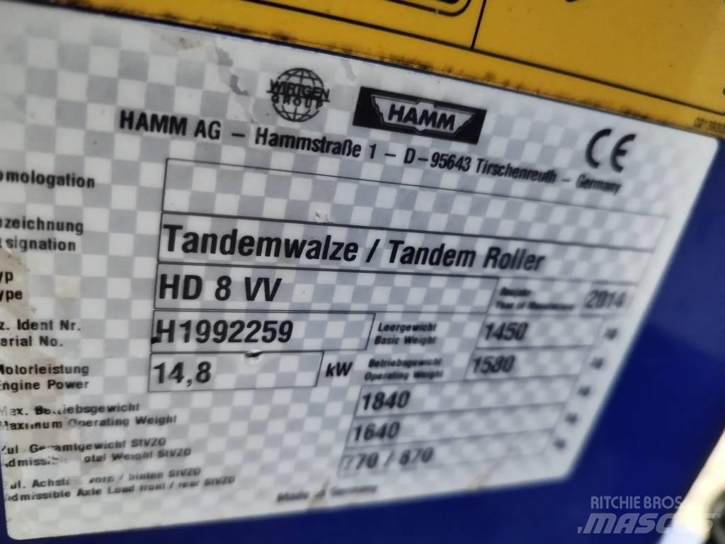 Hamm HD 8 VV Tandemrullid