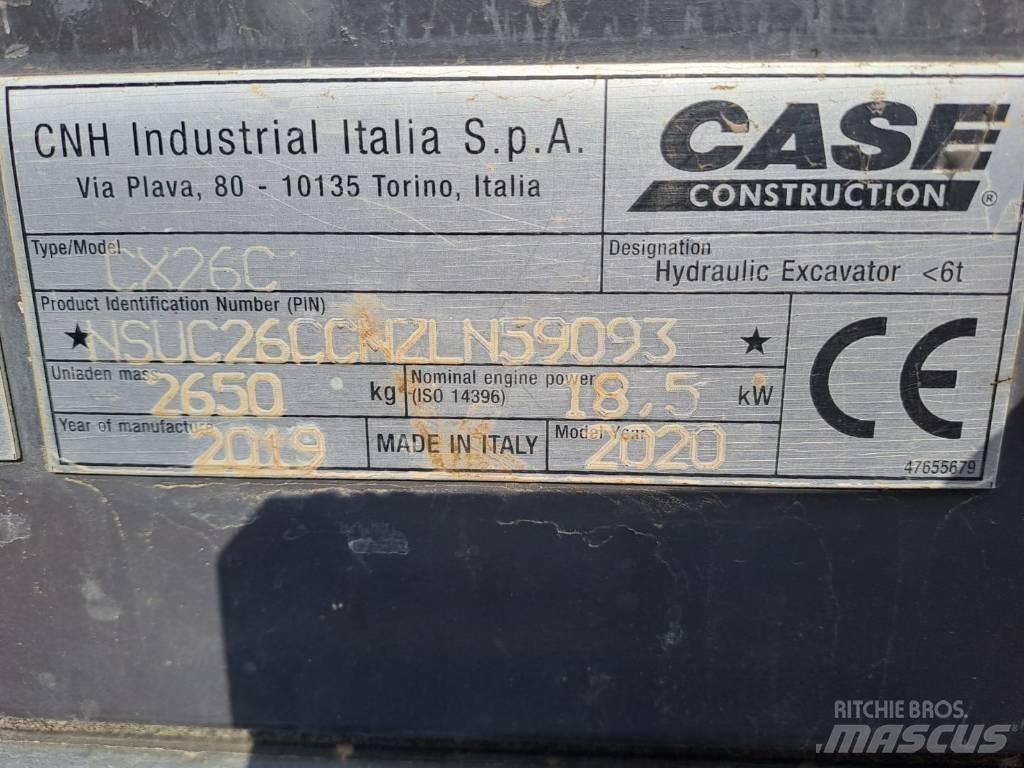 CASE CX 26 C Miniekskavaatorid < 7 t