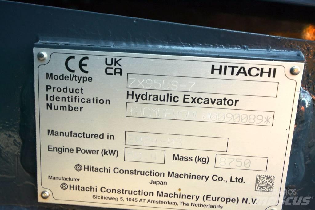 Hitachi ZX 95 US-7 Väikeekskavaatorid 7t-12t