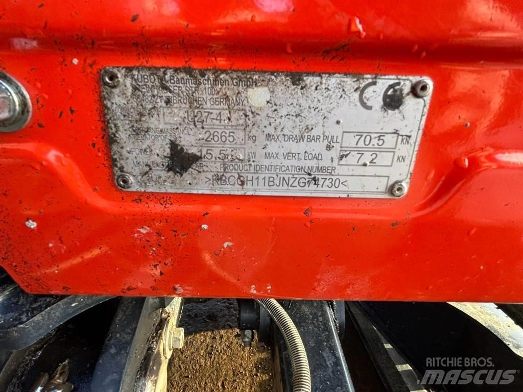 Kubota U 27-4 Miniekskavaatorid < 7 t