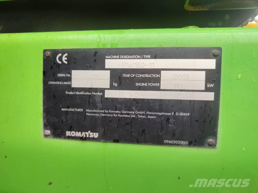 Komatsu PW 160-11 Ratasekskavaatorid