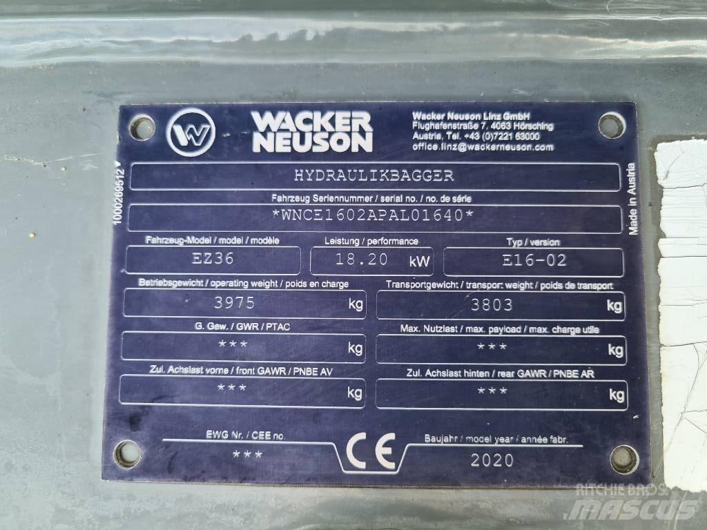 Wacker Neuson EZ36 Roomikekskavaatorid