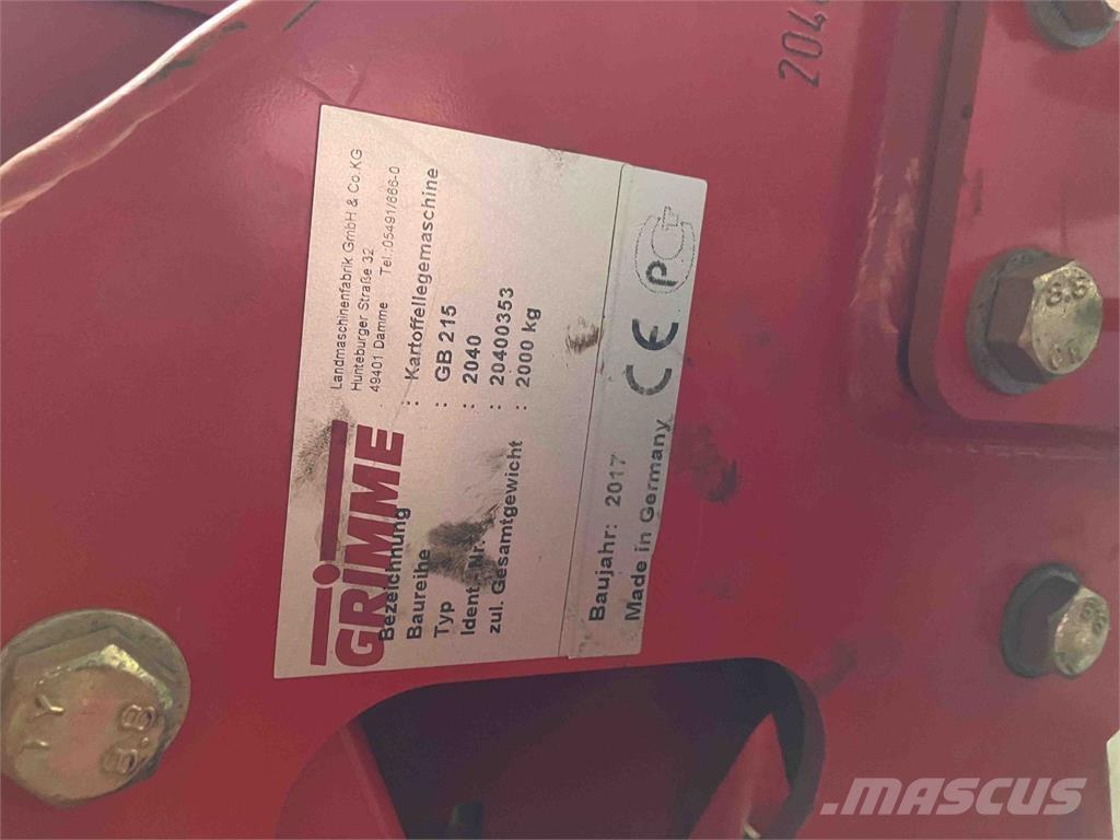 Grimme GB 215 Kartulipanemismasinad