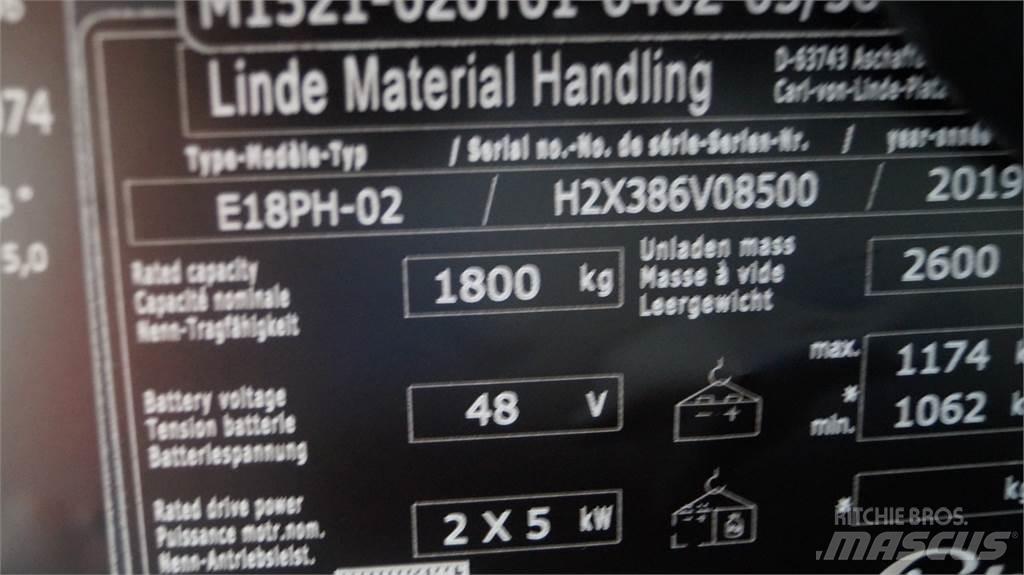 Linde E18PH Elektritõstukid