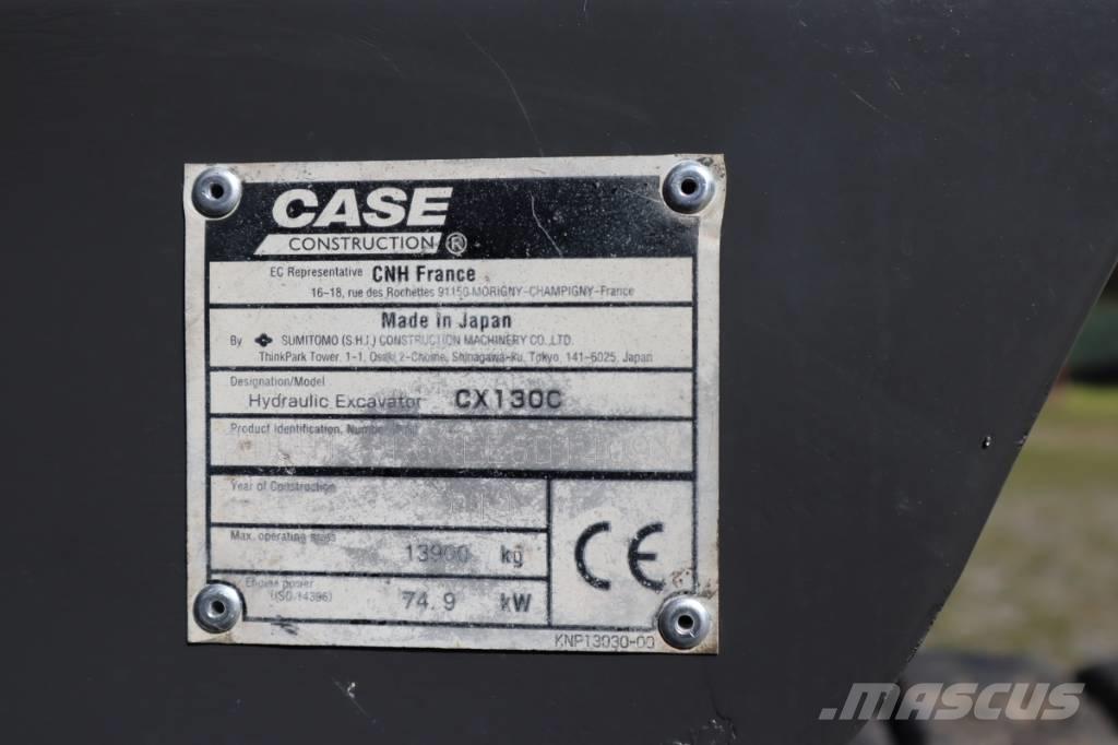 CASE CX130C Roomikekskavaatorid