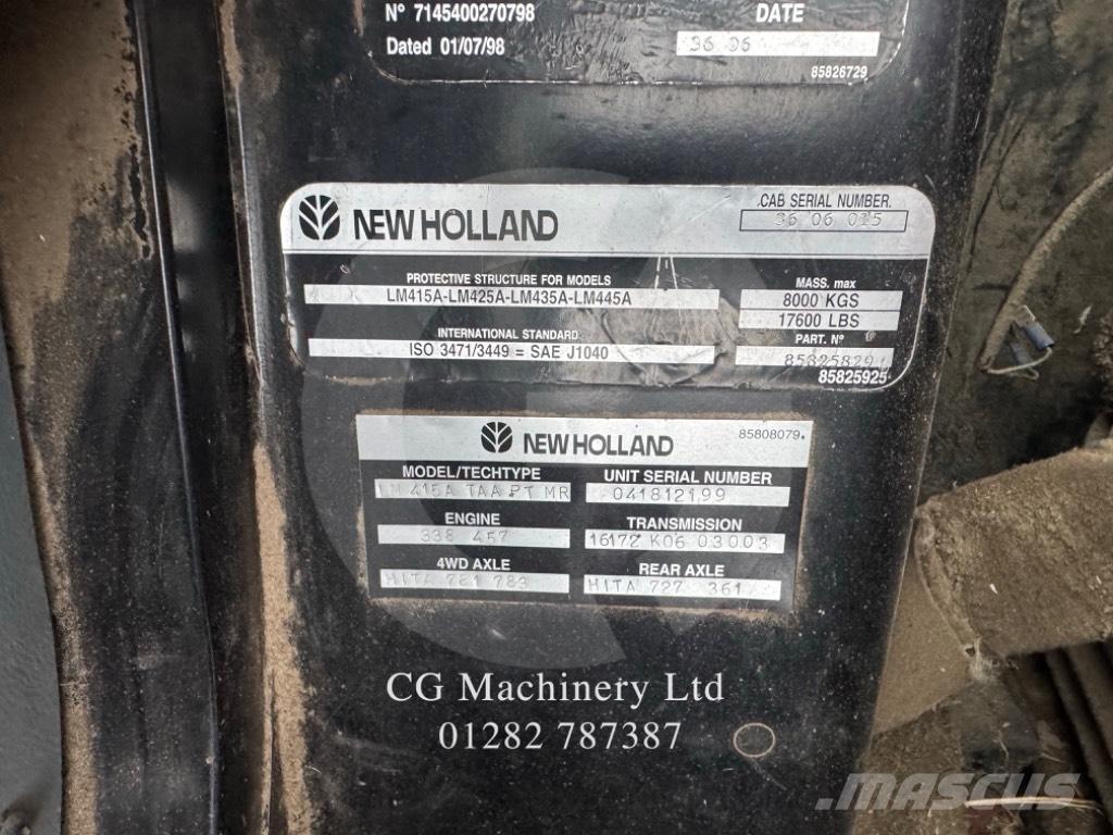 New Holland LM 415 A Põllumajanduslikud teleskoopkäitlejad