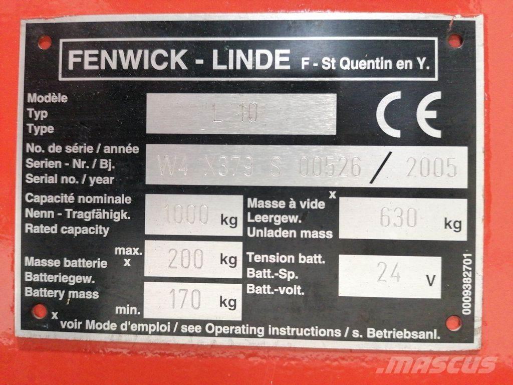 Linde L10 Järelkäidavad virnastajad