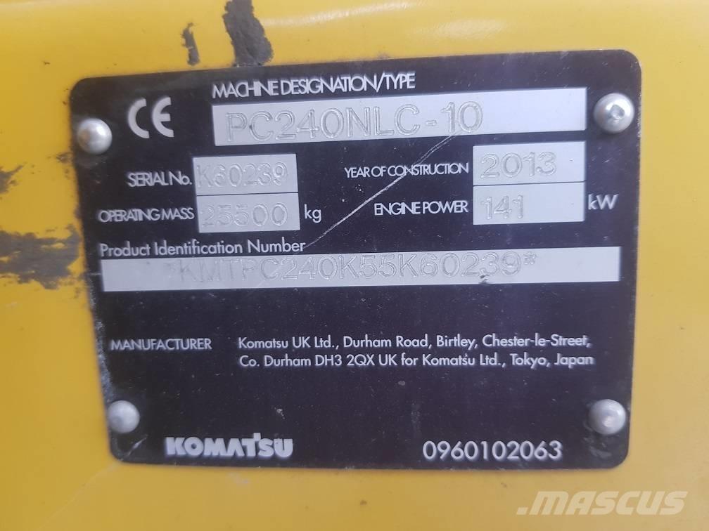 Komatsu PC240NLC-10 Roomikekskavaatorid