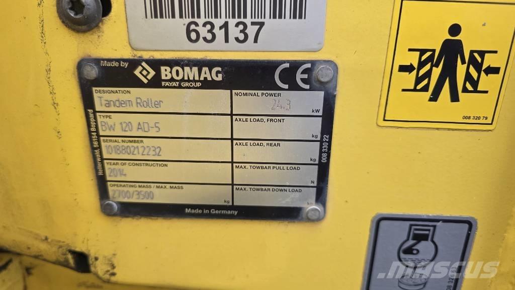 Bomag BW120-5 Tandemrullid