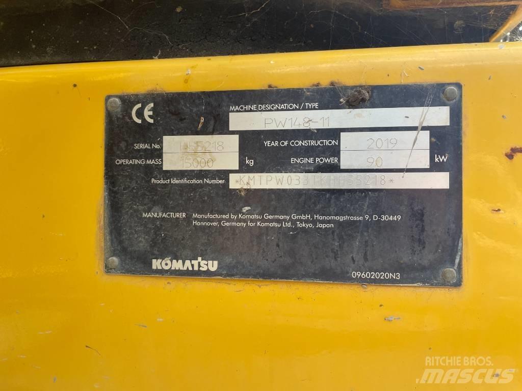 Komatsu PW 148-11 Ratasekskavaatorid