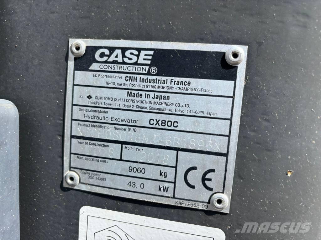 CASE CX 80 C Väikeekskavaatorid 7t-12t