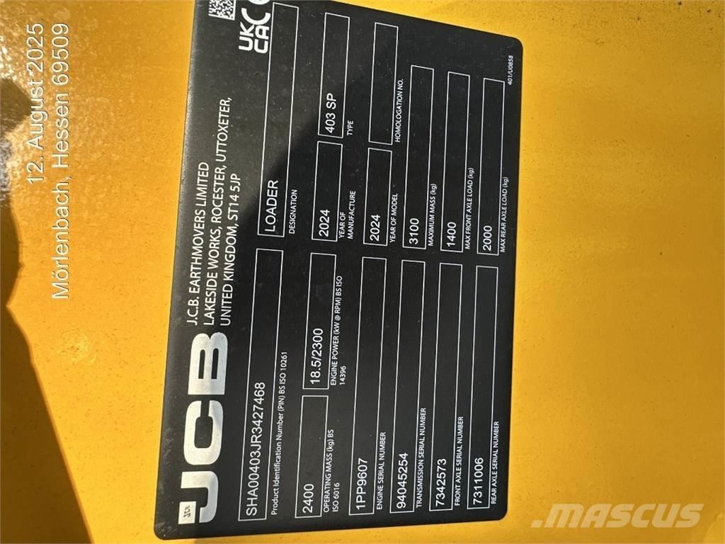 JCB 403 Rataslaadurid