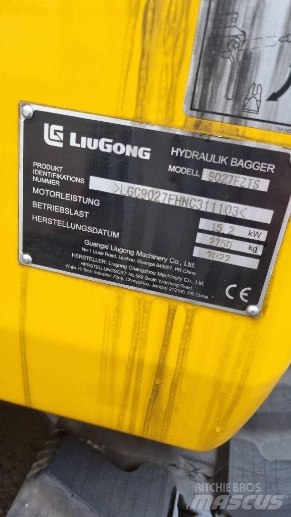 LiuGong 9027 F Miniekskavaatorid < 7 t