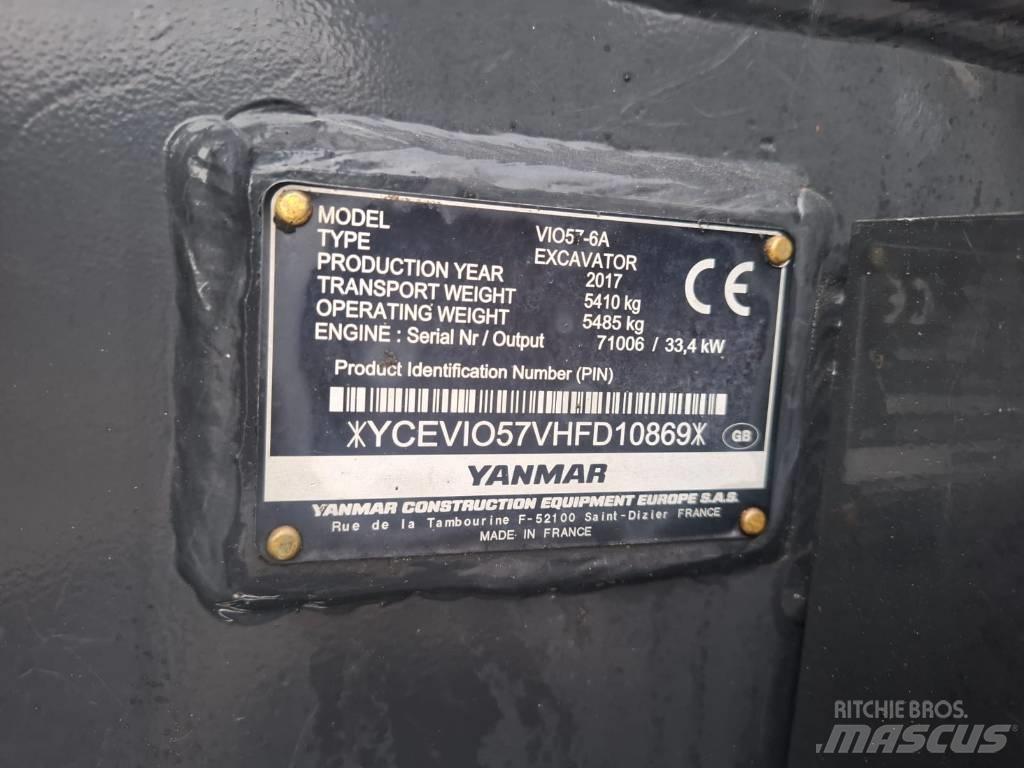 Yanmar Vio 57-6A Miniekskavaatorid < 7 t
