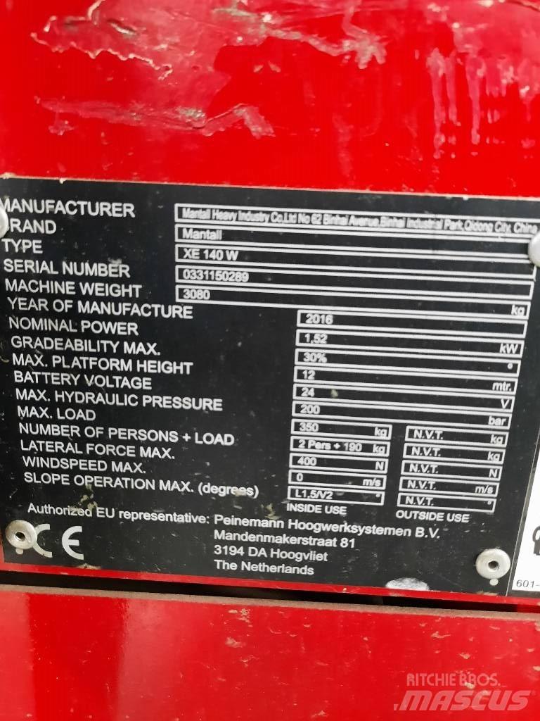 Mantall XE 140 W Käärtõstukid