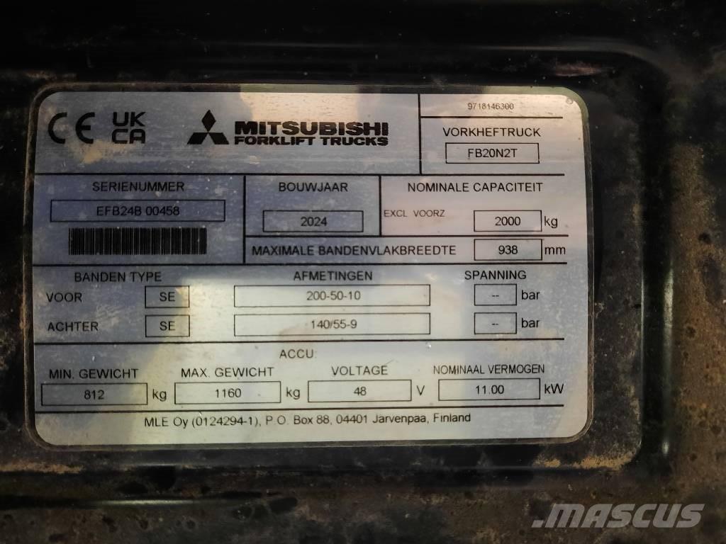 Mitsubishi FB20N2T Elektritõstukid