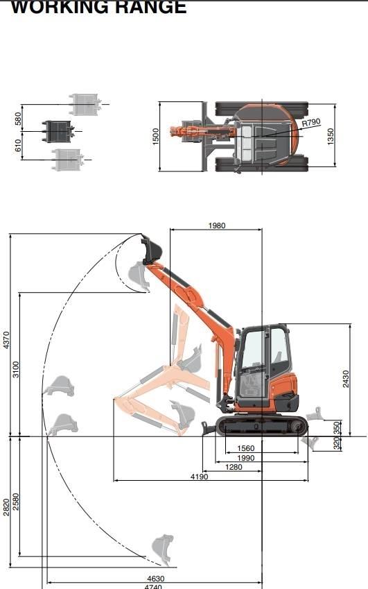 Kubota U 27-4 Miniekskavaatorid < 7 t