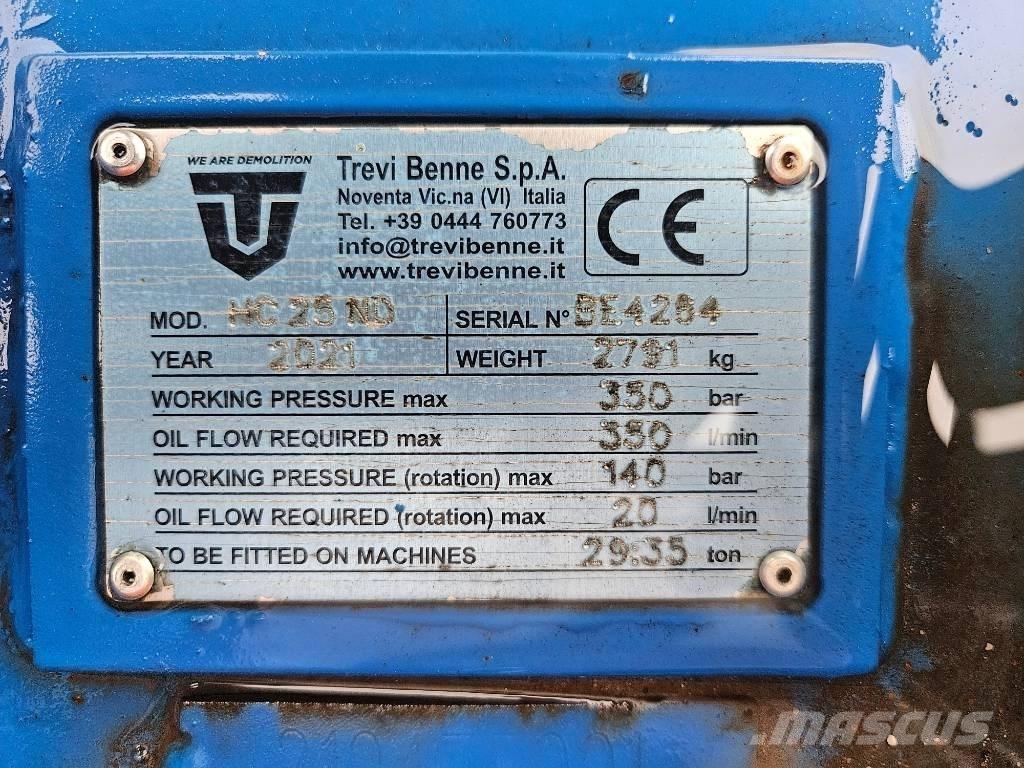 Trevibenne HC 25 ND Lammutusekskavaatorid